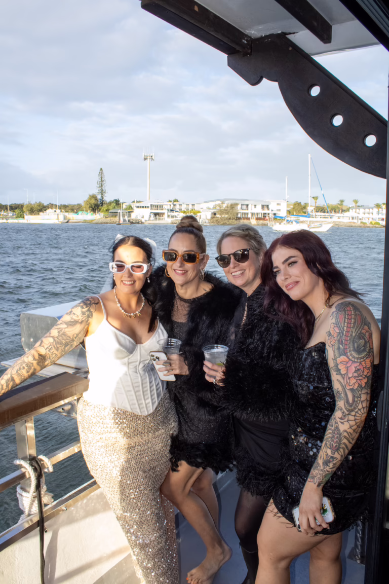 hens party on a boat